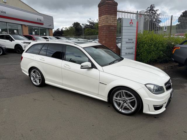 Mercedes-Benz C Class 6.3 C63 V8 AMG SpdS MCT Euro 5 5dr Estate Petrol White
